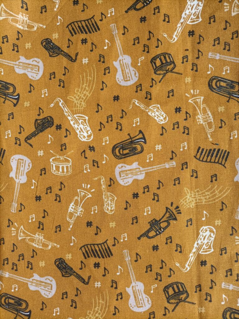 note musique instrument moutarde